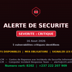 [CRITIQUE] faille Android — 3+ autres menaces — Menaces actives
