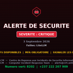 [CRITIQUE] faille LiteLLM — 3+ autres menaces — Menaces actives
