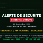[CRITIQUE] Campagnes d’exploitation actives contre Mikrotik, Microsoft et d’autres produits