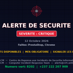 [CRITIQUE] Campagnes d’exploitation actives contre PrestaShop, Chrome et d’autres produits