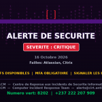 [CRITIQUE] 3 failles déjà exploitées dans la nature : Atlassian et Citrix…